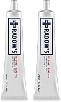 Povidone Iodine Antiseptic Ointment, 10% Povidone Iodine, Antibiotic-Free Wound Care for Burns, Cuts, and More, Promotes Healing, for Home and Medical Use, Pack of 2