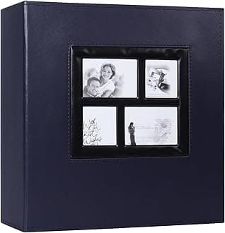 RECUTMS Photo Album 4x6 1000 Pockets Photos, Extra Large Capacity Family Wedding Picture Albums Holds 1000 Horizontal and Vertical Photos (Blue)