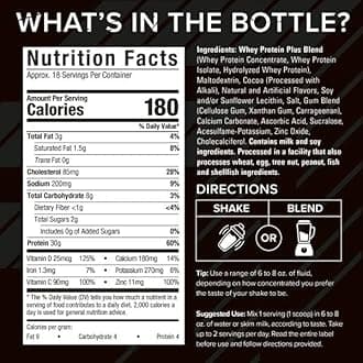 Six Star Pro Nutrition Whey Protein Plus Vanilla Cream, 2 lbs.