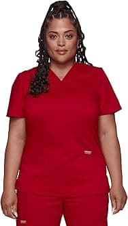 CherokeeMedical Women's Scrub Top V-Neck with 3 Pockets & Soft Fabric WW620
