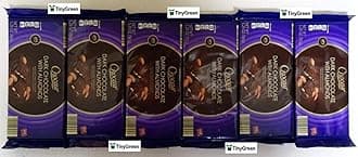 Choceur Dark Chocolate with Almonds Smooth Dark Chocolate with Roasted Almonds 49% Cocoa 5.29oz 150g (Pack of Six)