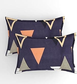 BSB HOME Premium Double Bedsheet with 2 Pillow Covers - 160 TC Supersoft Glace Cotton - Breathable & Wrinkle Free - 3 Pcs Set | Dark Grye and White