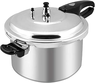 Barton 8QT Pressure Canner Release Valve Aluminum Canning Pot Cooker Pot Stove Top Instant Fast Cooking Pot Stewing Locking System (8 Quarts) Canning and Stewing