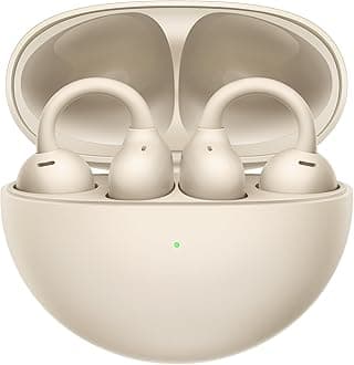 HUAWEIFreeClip Wireless Earbuds - Open Bluetooth Headphones, Long Lasting Battery and AI Clear Sound - Lightweight in-Ear Headphones, IP54 Dustproof and Water-Resistant (Clip Beige)