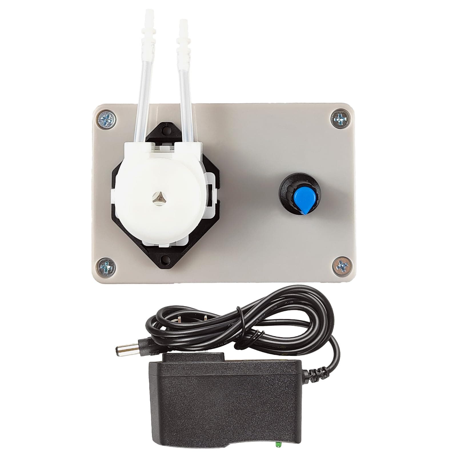 12V Adjustable Peristaltic Dosing Pump Liquid Metering Pump with Adapter for Aquarium Lab Analytical EK1960