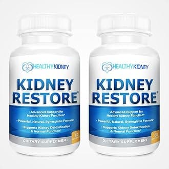 Kidney Cleanse Detox & Repair - Formulated by Kidney Health Expert Living w/Transplant - US Made Kidneys Support Supplement, Detox & Flush - Renal Vitamins 120 Capsules
