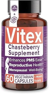 Intimate Rose Vitex Chasteberry Supplement for Women, 1000 mg - Chaste Tree Berry for Hormone Balance, Fertility & PMS Support, Regulate Cycles - 60 Capsules