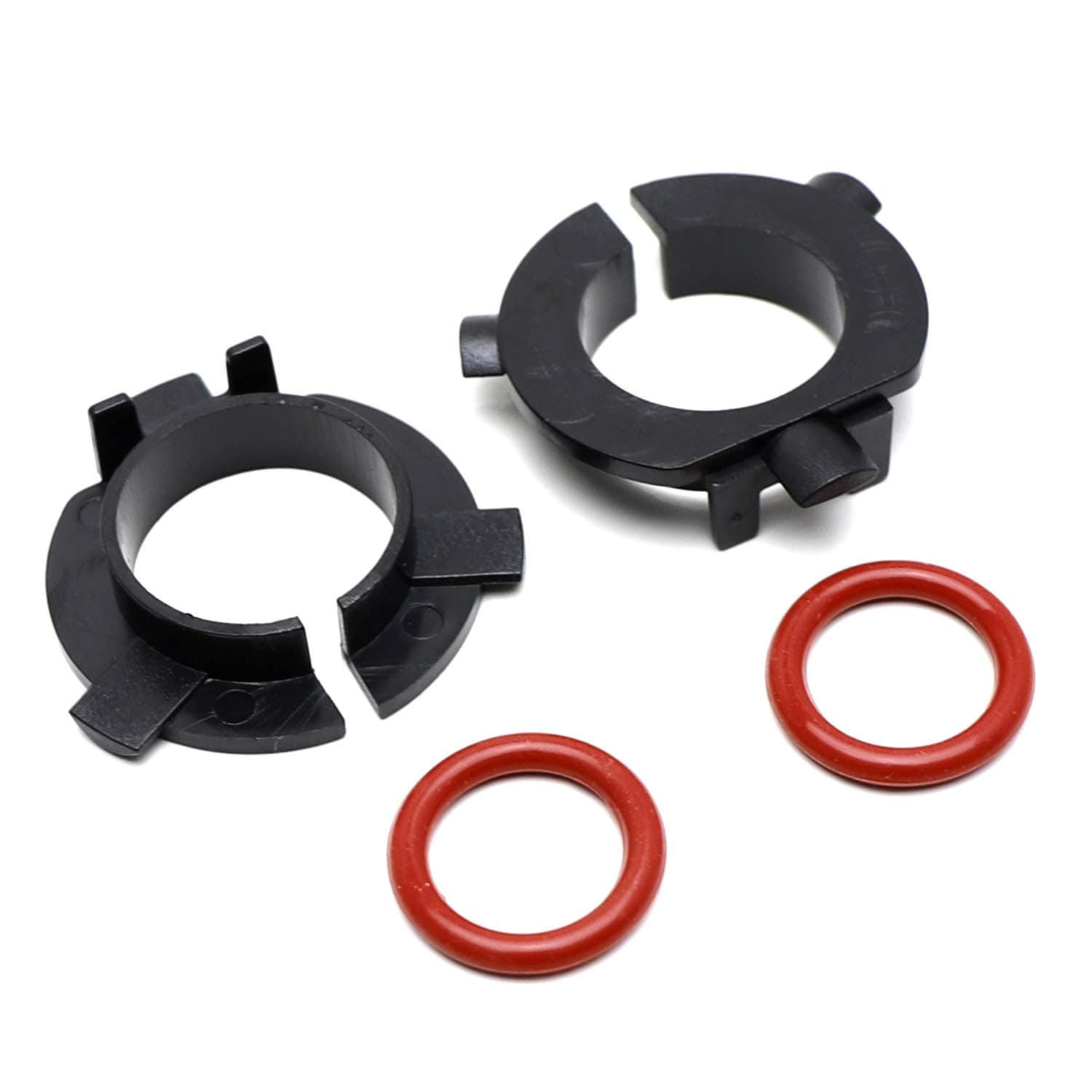 iJDMTOY (2) H7 LED Headlight Bulb Holders Retainers Compatible With Kia K3 Forte K5 Optima Soul Sorento Hyundai Kona Veloster Mitsubishi Outlander Low Beam