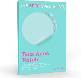 The Butt Acne Patches (16 Patches) | Bespoke First of Its Kind Formula Butt Pimple and Shoulder Acne Patches | Tailored for Tough Spots | Results After 6 Hours | Strategically Curated Ingredients