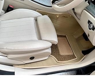 NEXTA 9D Premium Custom Fitted Car Tray Mats Compatible with Tata Nexon -Non EV Model (2018-2024) (Beige)