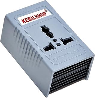 KEBILSHOP 220 v to 110 v Stepdown Voltage Converter USA to India,2500 Watt.Platinum Body Universal 3 pin Input Plug.Only for Non-Heavy Products. (2500 Watt) GREU/Black