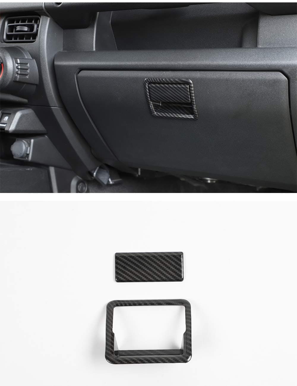 Jimny ABS Car Co-Pilot Glove Box Handle Covers, Storage Box Switch Handle Decorative Cover for Suzuki Jimny 2019-2020