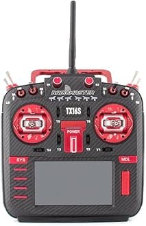Radiomaster TX16S MKII MAX with AG01 Hall Gimbals Radio Control System ExpressLRS or Multi-Protocol 4in1 (4in1 Mode 2-Red)