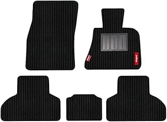 Elegant Cord Black Vinyl, Polypropylene Custom Fit Car Mat Compatible With Bmw X5
