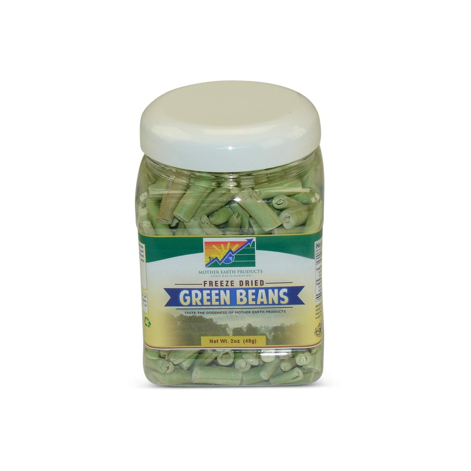 Freeze Dried Green Beans, quart Jar
