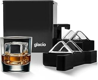 Clear Ice Maker Set – Crystal Clear Ice Ball & Cube Molds for Whiskey and Cocktails | Dilution-Free Directional Freezing Design | Easy Removal