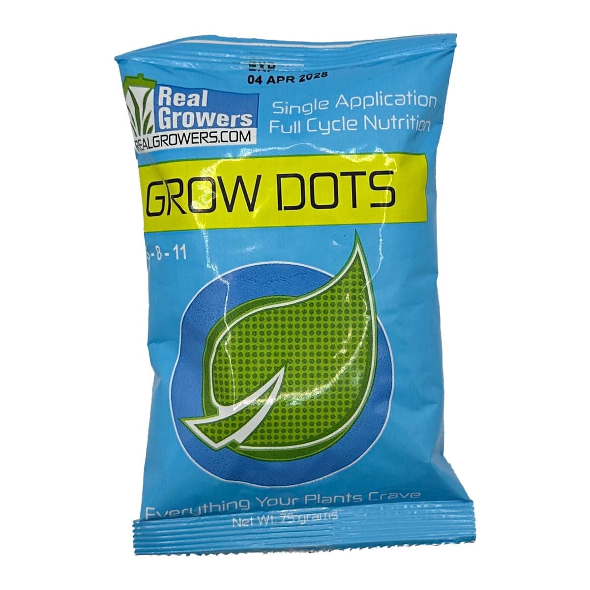 Real Growers Grow Dots Classic 75g – Single Application Programmed Release Nutrients for Small Soilless Grows