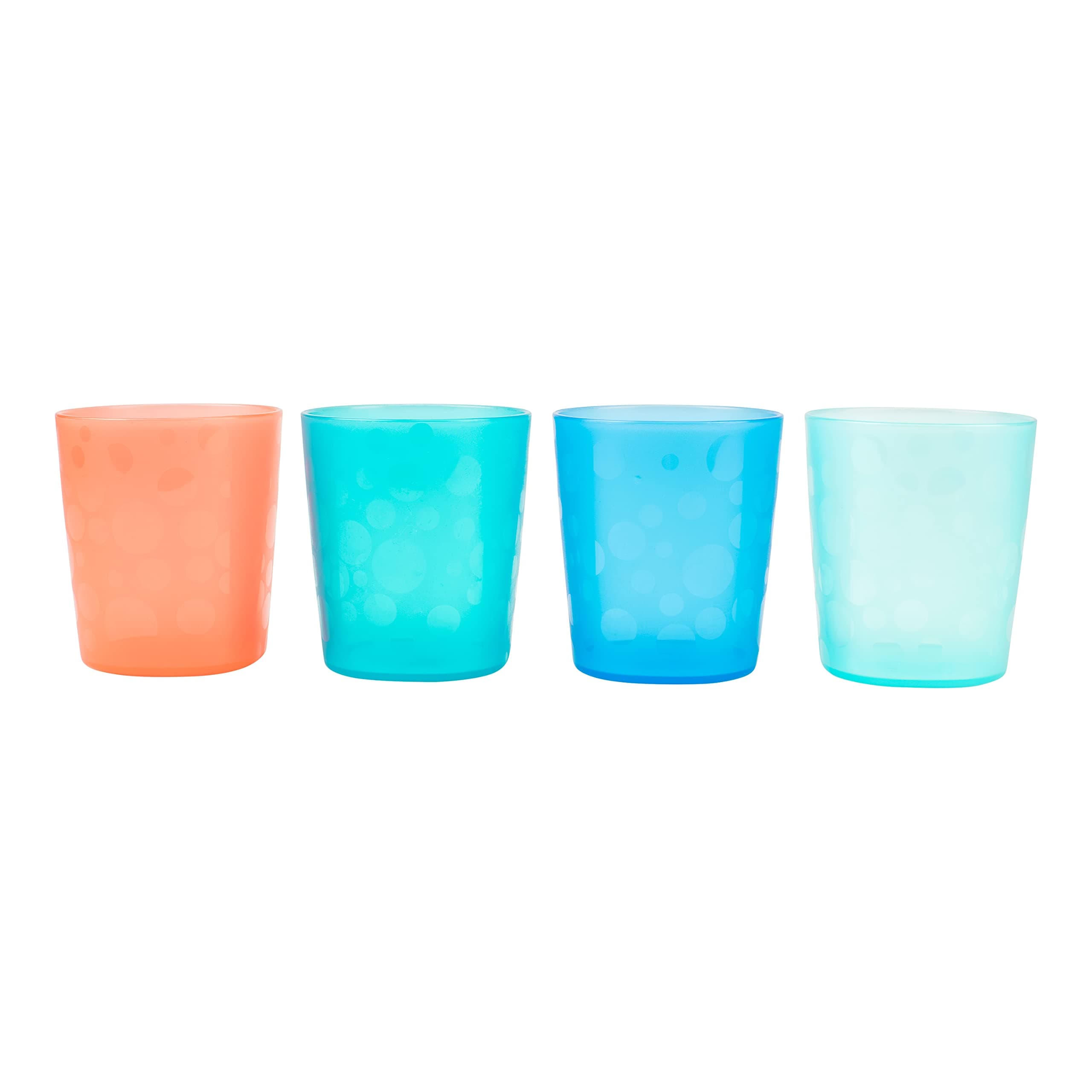Dr. Brown's Toddler Tumblers, Stackable Open Training Cups, BPA-Free, 18m+, 4-Pack