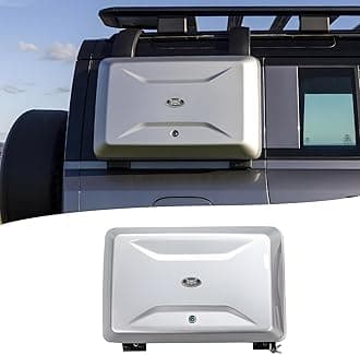 Side Storage Box Compatible with 2020-2025 Land Rover Defender 110 Accessories, Exterior Mounted Gear Carrier Toolbox with Lock