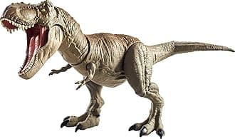 Jurassic World GNH34 - Large Super Bite Battle Action Tyrannosaurus Rex with Realistic Details, Movable, Tail Attack and Head Butt at the Touch of a Button, Dinosaur Toy for Children from 4 Years