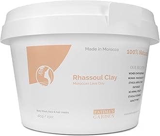 Fatima's Garden Rhassoul Clay - Natural Detox Clay for Skin & Hair, 425g
