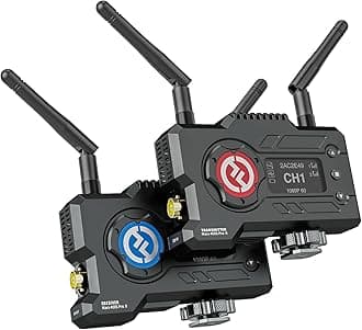 Hollyland Mars 400S PRO II Wireless SDI HDMI Video Transmitter and Receiver, 0.07s Latency 450ft Range, 4APP Monitoring, 1080p 12Mbps 5G Transmission System for Live Streaming Videography Filmmaking