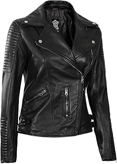 mens Modern/Fitted Leather Jacket Men