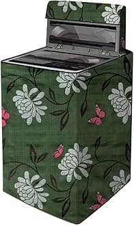 The Furnishing Tree PVC Washing Machine Cover Fully Automatic Suitable for Wh...