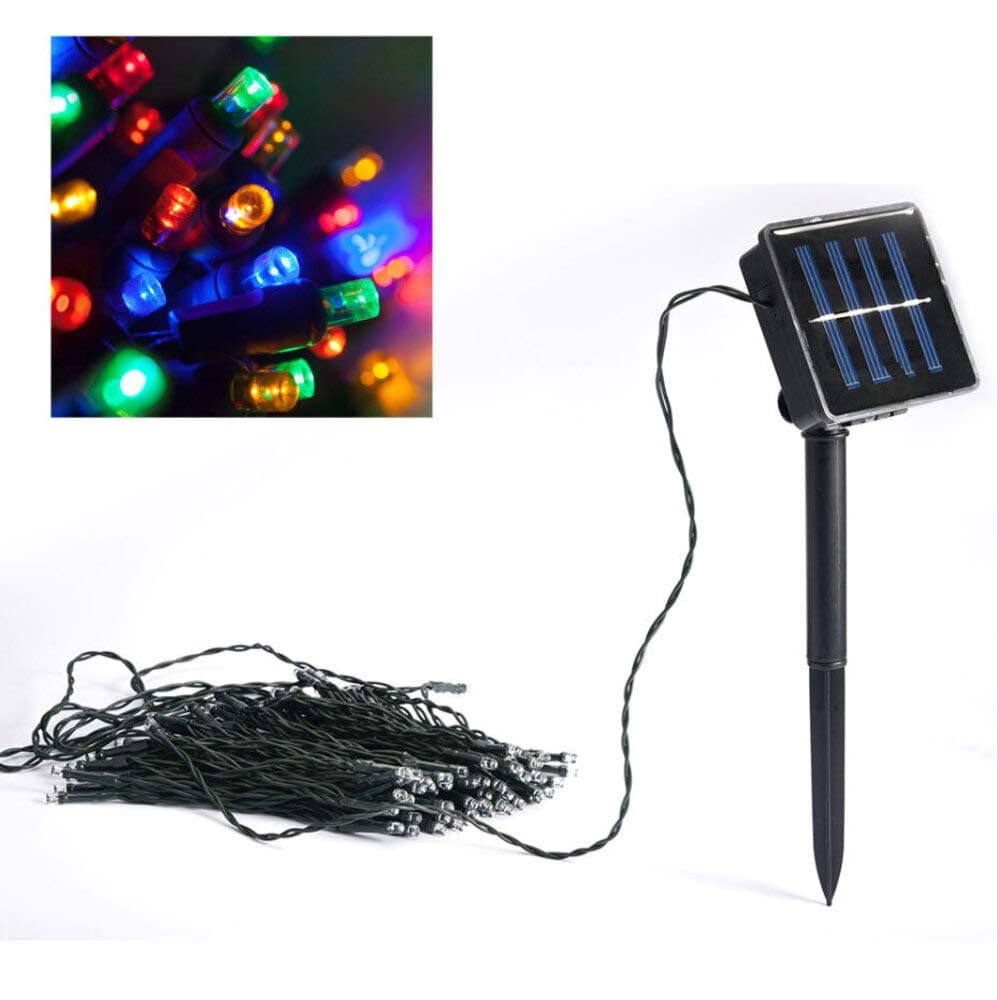 Pack of 2 Solar Powered Party/Christmas String LED Lights Multi Color Pack