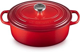 LE CREUSET Signature Oval Casserole, Cerise, 23 cm
