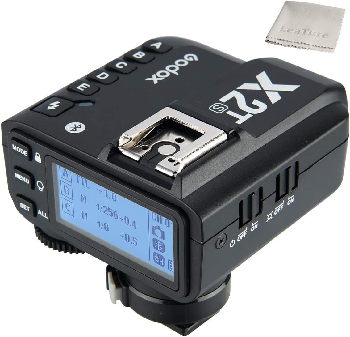 X2T-S TTL Wireless Flash Trigger for Sony, Bluetooth Connection, 1/8000s HSS, 5 Separate Group Buttons, Relocated Control-Wheel, New Hotshoe Locking, New AF Assist Light