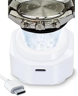 CoolFire (The Original) - USB-C UV Free Solar Watch Fast Charger for All Eco Solar Watches. Safe 24/7 Charging (No 8H Timer Needed). Reloj Hombre Solar Charger. Fits G-Shock, Citizen, Seiko, Garmin WT