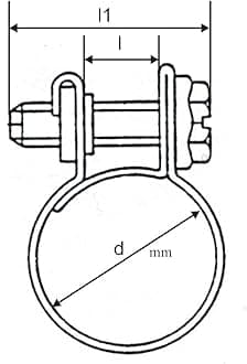 10 x Mini Fuel Line Jubilee Hose Clips Clamps Diesel Petrol Pipe Coolant Radiator [ 9 - 11mm ]