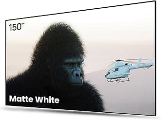 AWOL VISION 150-inch Projector Screen Fixed Frame, 1.3 dB Peak Gain, The Perfect Combo with LTV-2500, 80% Picture Quality Improved, 4K / 8K Ultra HD, Active 3D Wall Mount Projector Screen, MW-150