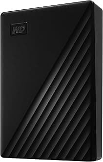 WD 6 TB My Passport Portable HDD USB 3.0 with software for device management, backup and password protection - Black - Works with PC, Xbox and PS4