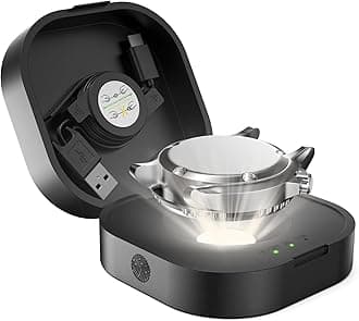 JIANDUN Solar Powered Watch Fast Charger for All Eco Solar Watches Reloj Hombre Solar Pad Power Smart Watch, Portable Design, Timing Function