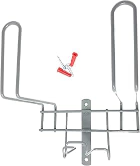 Deluxe Vacuum Metal Hose Storage Hanger for Built in and Canister Vacuum Systems