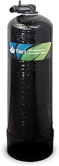 Tier1 Whole House Chlorine Filter | 300,000 Gallon Capacity | Pre-Filled Carbon Tank with 0.5 Cubic Foot of Premium Acid-Washed Granular Activated Carbon | Home Water Filtration System