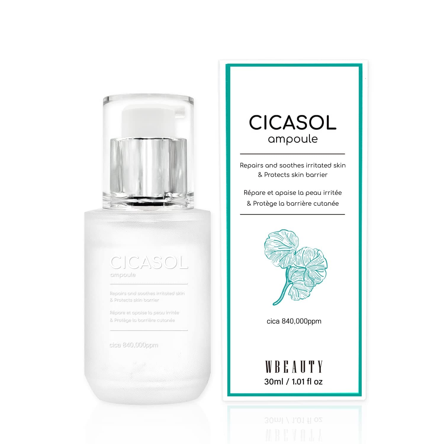 Centella Asiatica 84% Cica PATCH PRO Cicasol Ampoule (30mL / 1.01oz) Serum for Face to Repair, Soothe, Moisturize Skin - Reduce Hot Flush, Irritations - Natural Active Ingredients