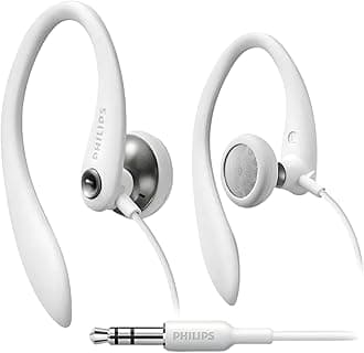 Philips Flexible Earhook Headphones SHS3201/28 (White) (Replaces SHS3201/37)