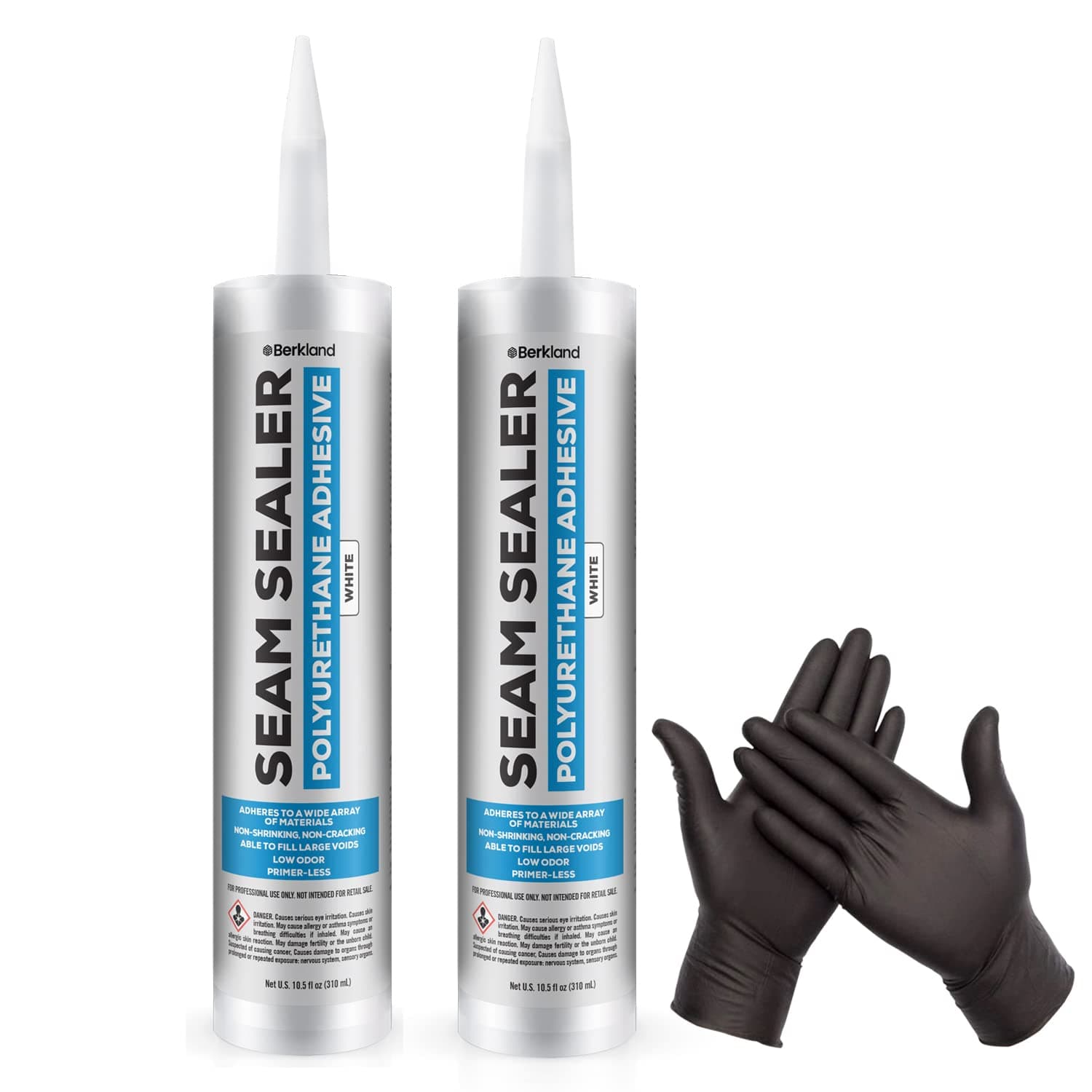 - [2 Pack] Polyurethane Seam Sealer Automotive Compound Kit - Durable & Flexible Auto Body Filler - Seam & Joint Compound for Bare or Painted Surfaces - Automotive Seam Sealer White - RV Roof Sealant