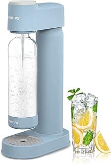 PHILIPS Sparkling Water Maker Soda Maker Soda Streaming Machine for Carbonating with 1L Carbonating Bottle, Seltzer Fizzy Water Maker, Compatible with Any Screw-in 60L CO2 Carbonator(NOT Included)