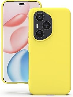 YATWIN Silicone Case for Honor Magic 7 Lite, Soft-Touch, Shockproof, DustProof, Antiskid Phone Cover for Honor Magic 7 Lite - Yellow