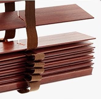 Blackout Venetian Blinds, Real Wood Blinds for Windows, Indoor and Outdoor Horizontal Blinds, 60/70/80/90/100/110cm Wood Venetian Shades,WxH-70x240cm/27.5 * 94.5in