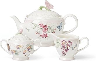 897102 Butterfly Meadow Pink Ombre 5-Piece Tea Set