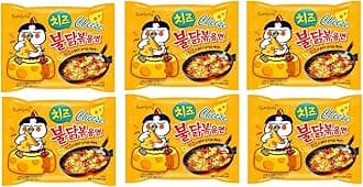 SAMYANG Buldak Cheese Hot Chicken Flavour Ramen Instant Korean Noodles - 130Gm X Pack of 6 (Imported)