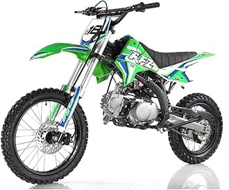 DB X18 125CC Dirtbike Apollo RFZ Racing Gas Dirt Bike with Twin Spare Heave Duty Steel Frame Big Tires 17/14 inch 4 Speed Dirtbike for Youth Adult Vitacci Dirtbike
