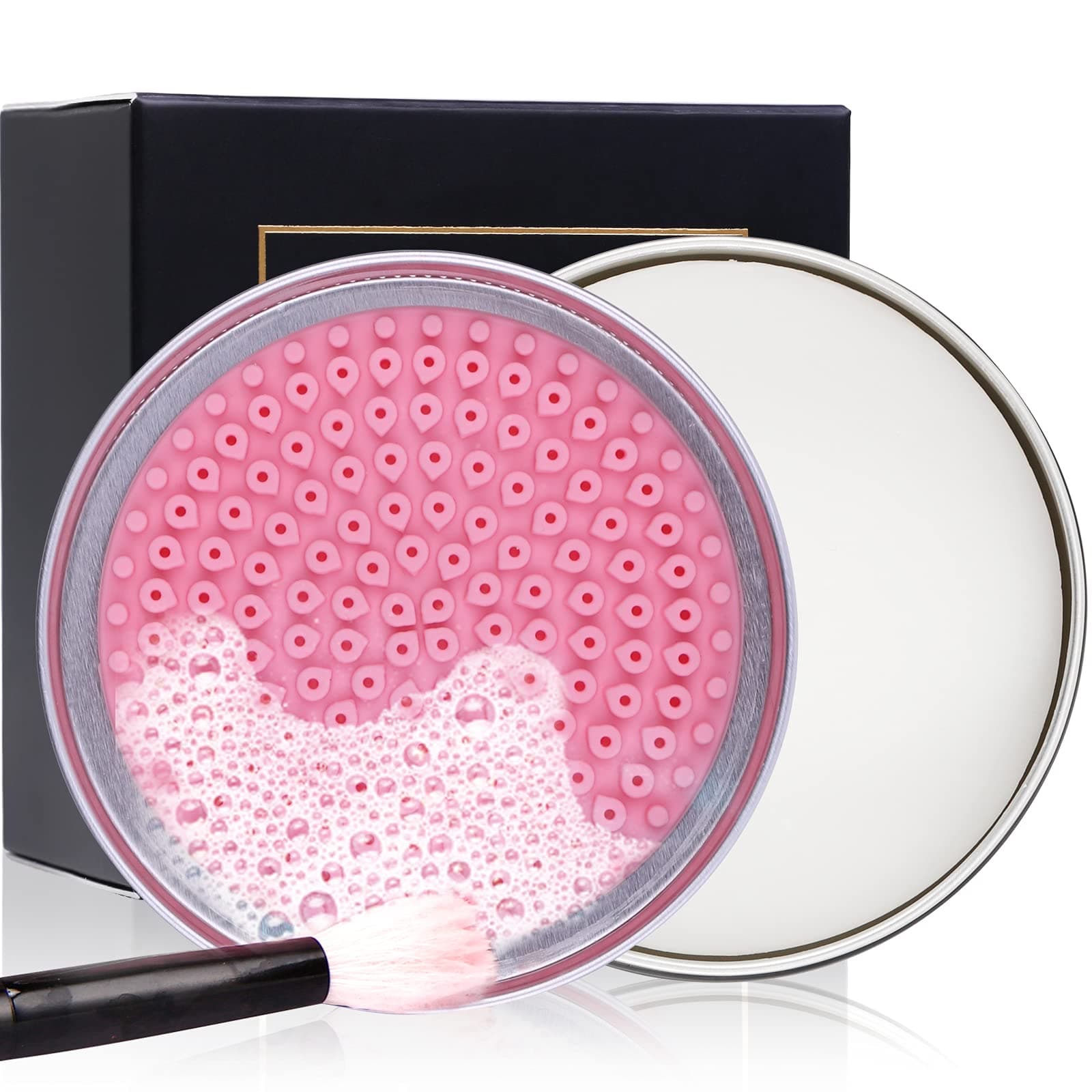 DUcare Makeup Brush Solid Soap Cleanser Easy to Clean Brushes Shampoo Removes Shadow Color Cosmetic Colors Cruelty Free for Daily Use Travel Set