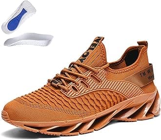 Tallboost Sneakers, Height Boosting Shoes for Men, Breathable Knit Slip on Walking Running Shoes Comfort Non Slip Work Sport Athletic Trainer with Insole