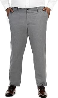 The Pant ProjectStretchable Formal Pants for Plus Size Men | Stylish Slim Fit Luxury PV Lycra Men's Wear Trousers for Office or Party | Mens Fashion Dress Trouser Pant